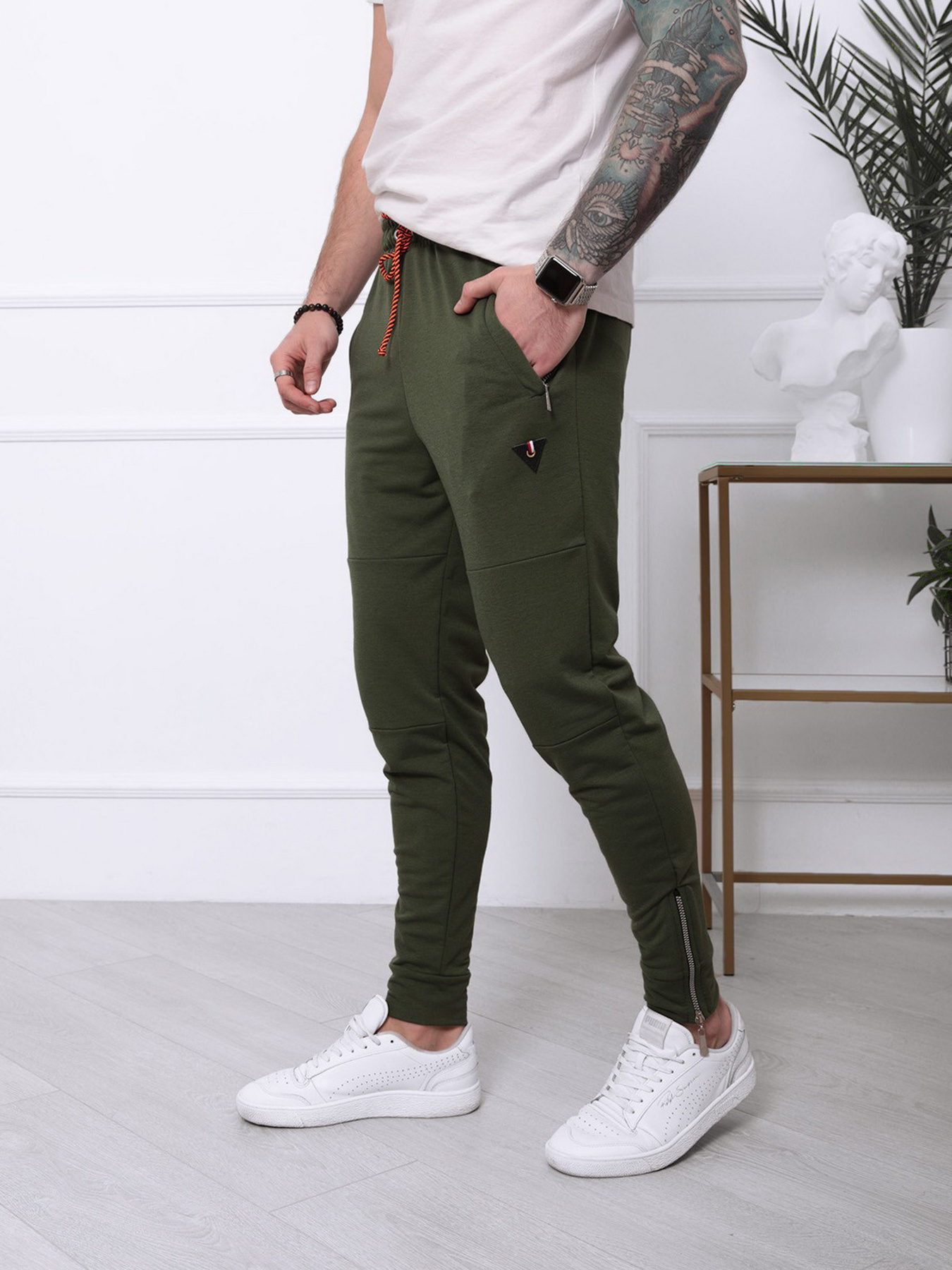 Штани ISSA Plus модель SA-127_khaki Фото