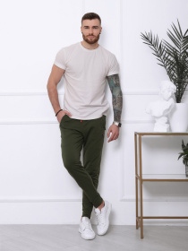 Штани ISSA Plus модель SA-127_khaki Фото