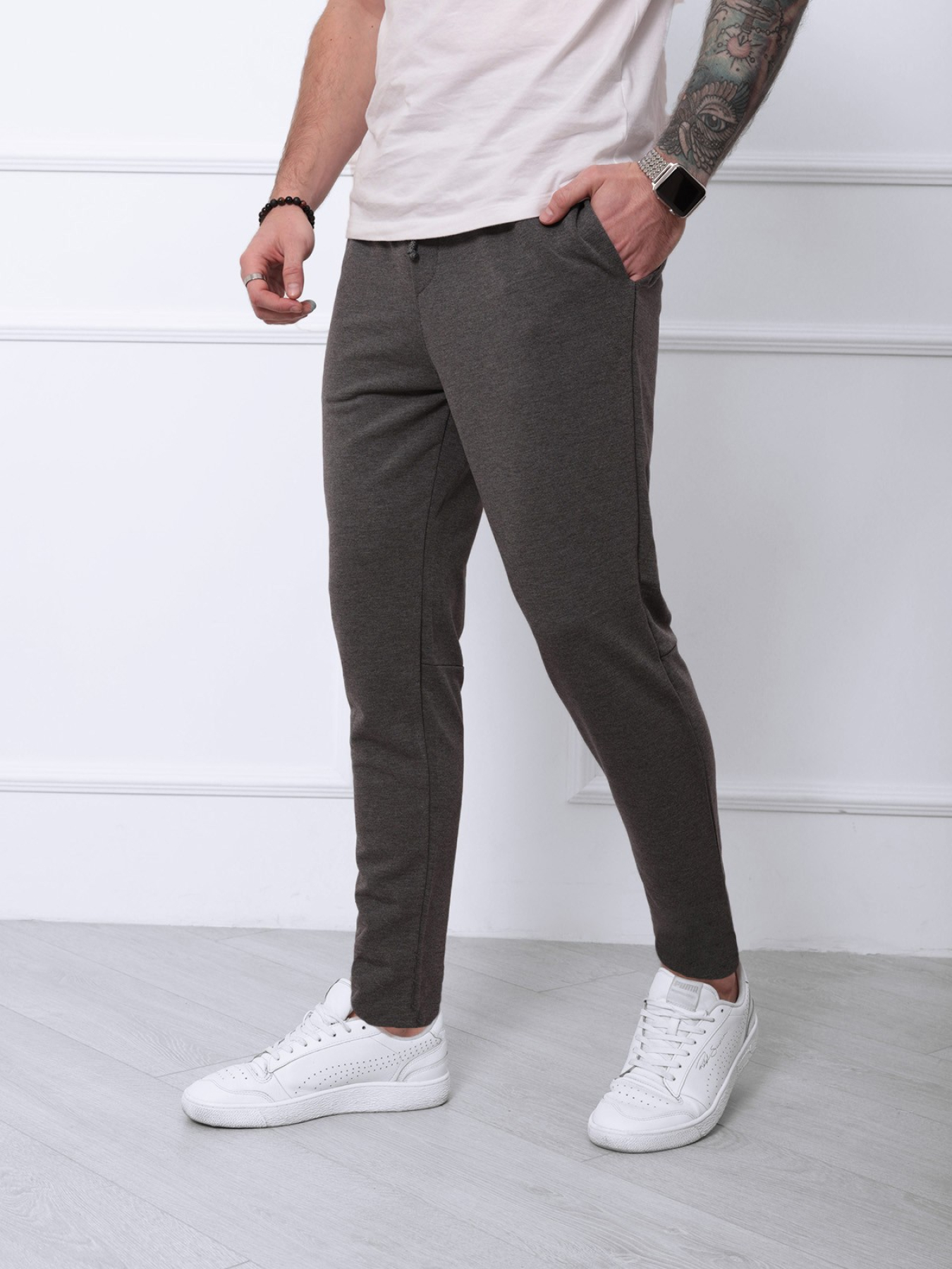 Штани ISSA Plus модель SA-141_darkgray Фото