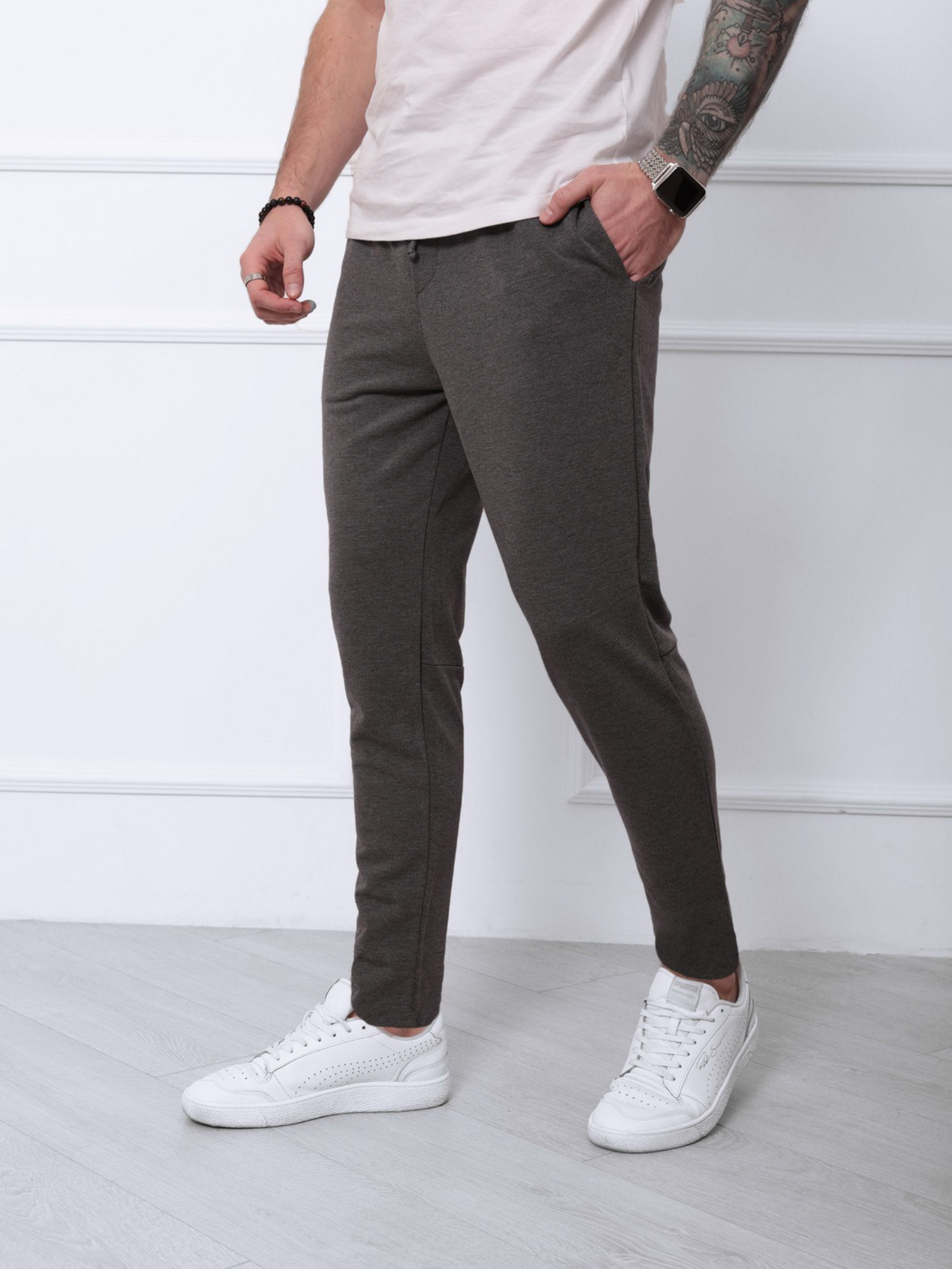 Штани ISSA Plus модель SA-141_darkgray Фото
