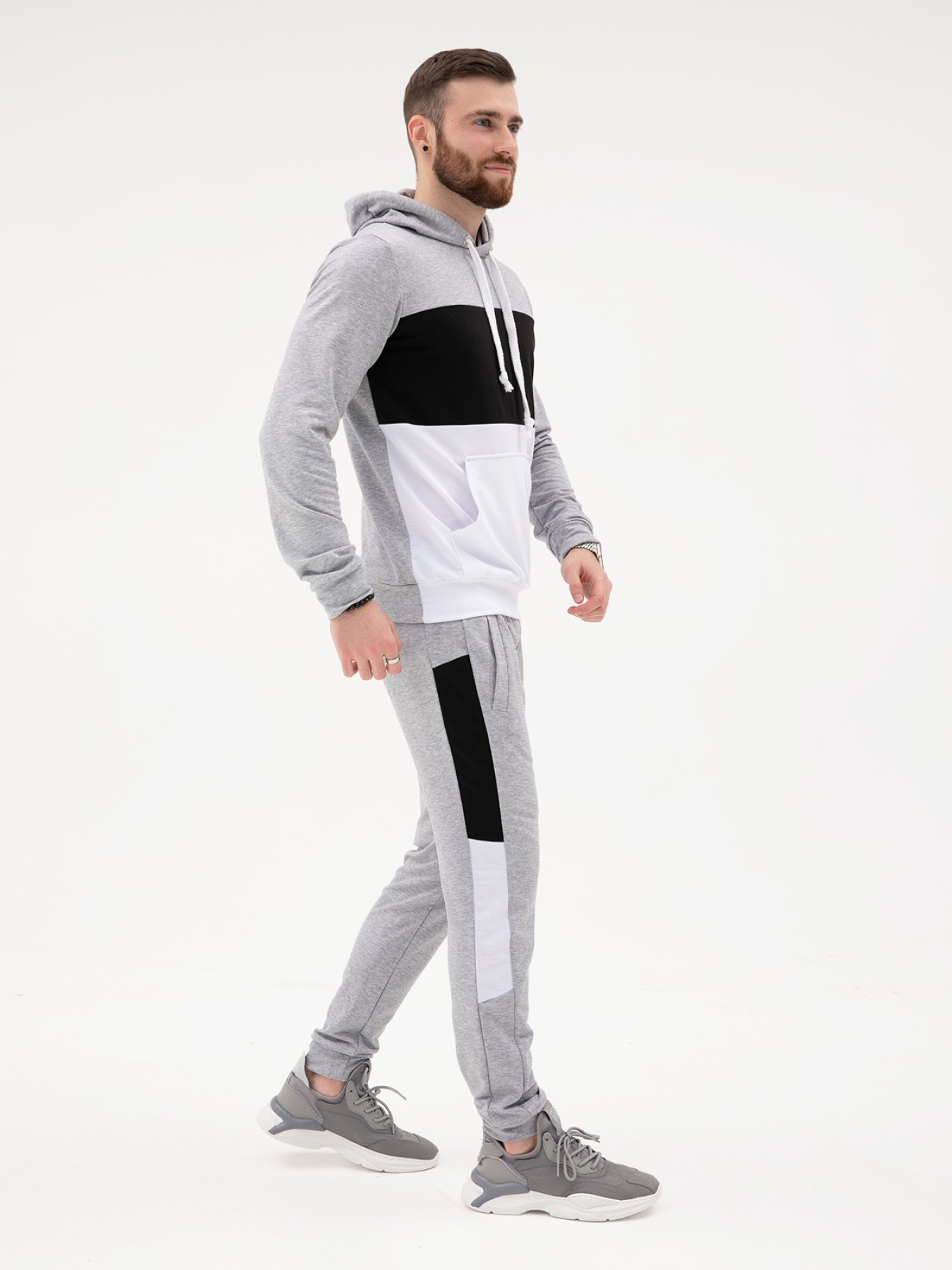 Костюми ISSA Plus модель SG-16_greyblack Фото