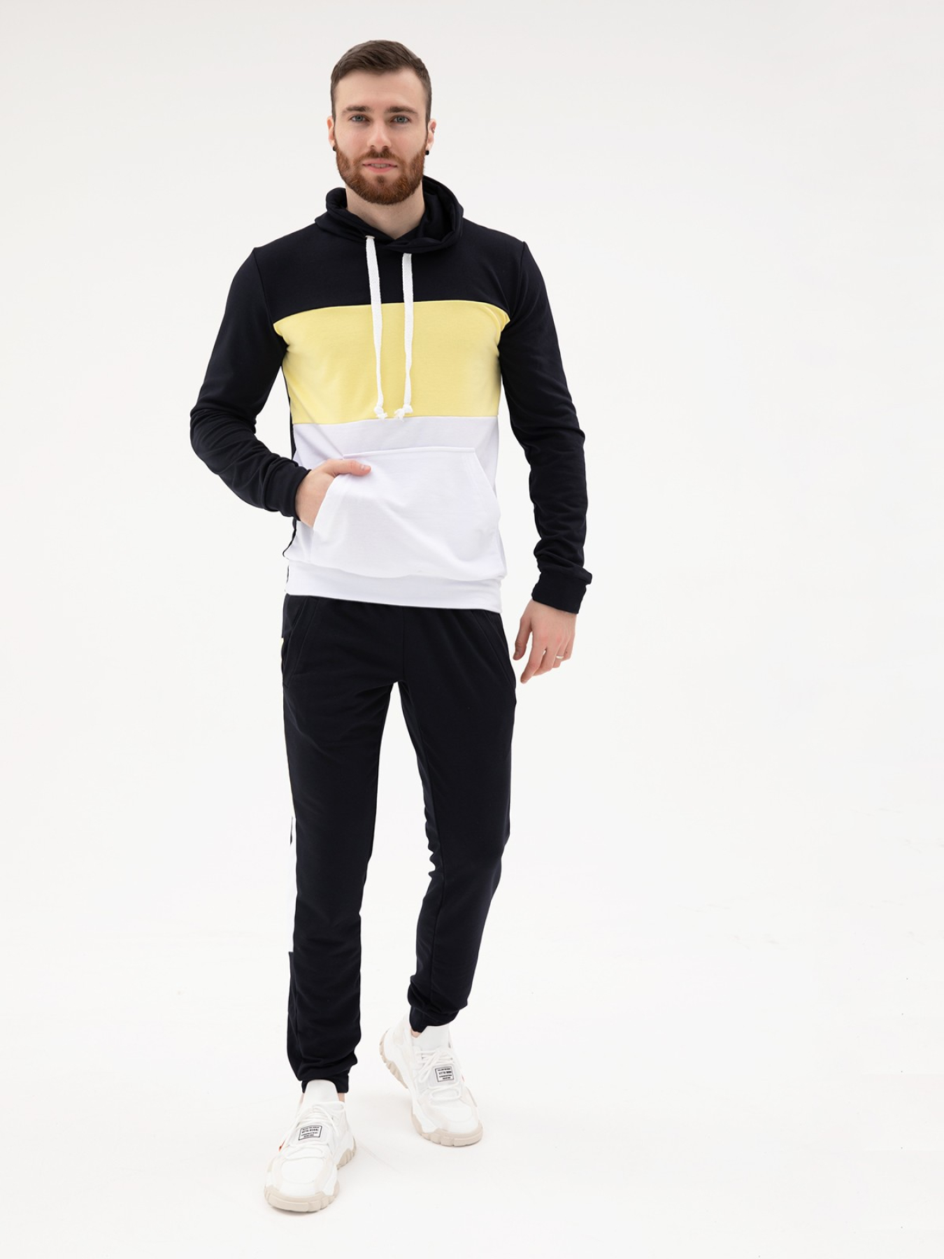 Костюми ISSA Plus модель SG-16_darkblueyellow Фото