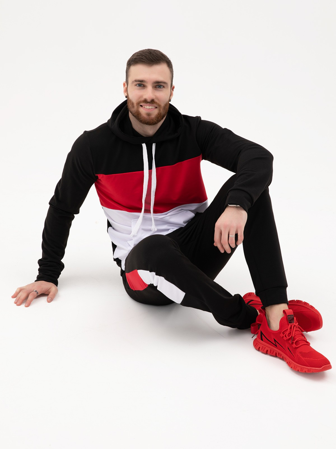 Костюми ISSA Plus модель SG-16_blackred Фото