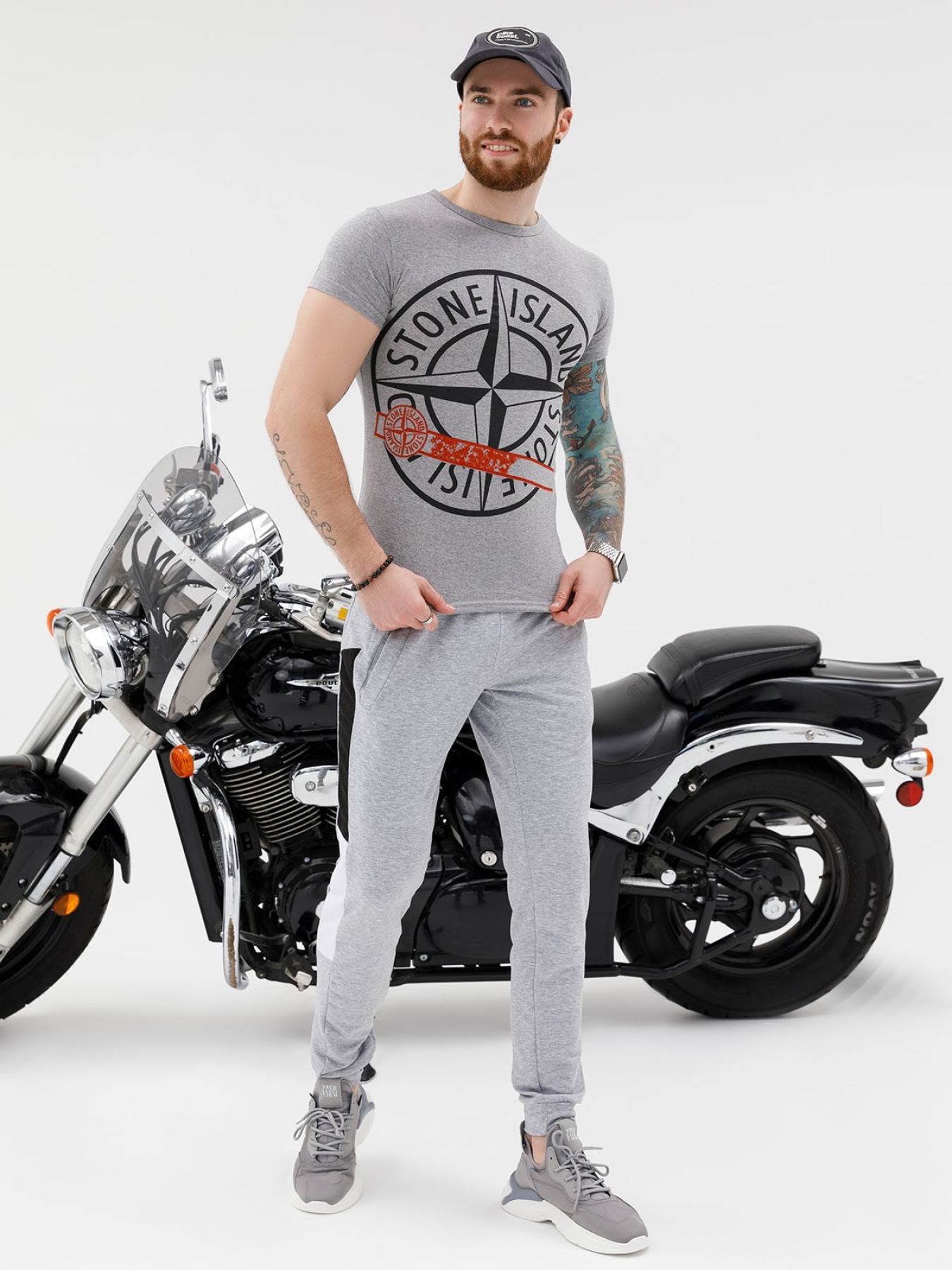 Штани ISSA Plus модель SG-20_grey Фото