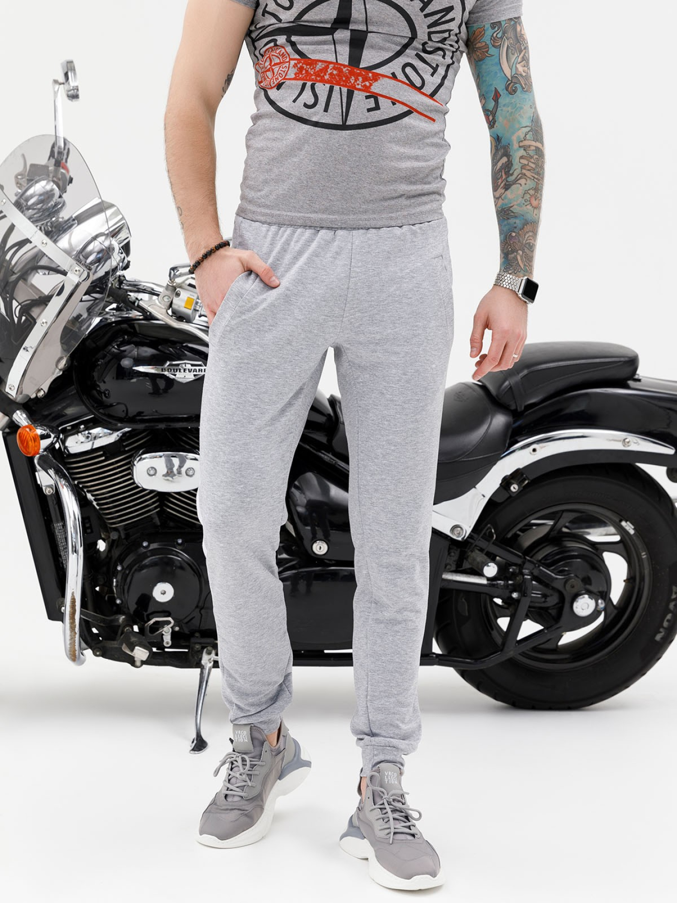 Штани ISSA Plus модель SG-20_grey Фото
