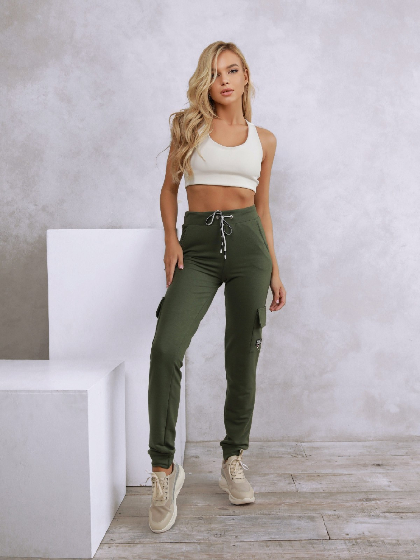 Штани ISSA Plus модель 9980_khaki Фото