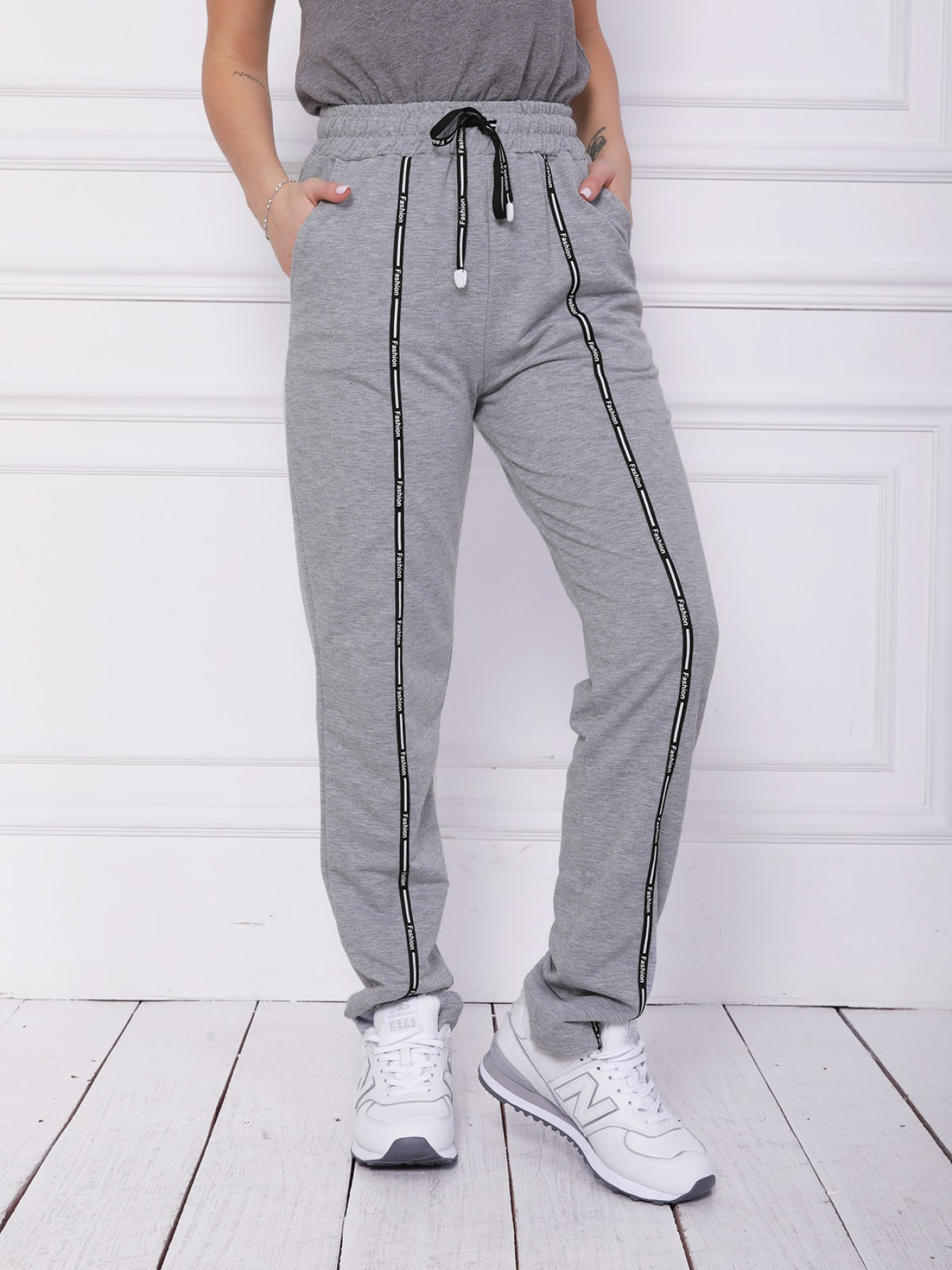 Штани ISSA Plus модель 12200_lightgray Фото