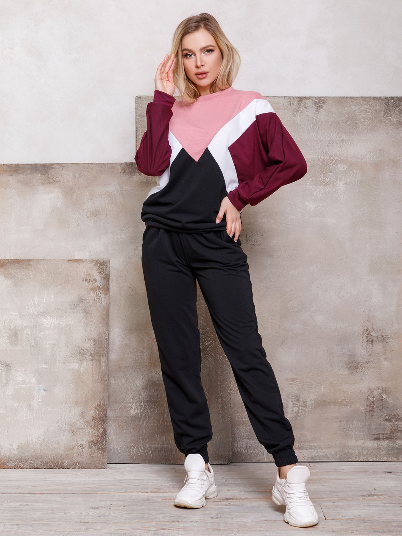 Костюми ISSA Plus модель SA-107_blackburgundy Фото