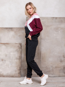 Костюми ISSA Plus модель SA-107_blackburgundy Фото