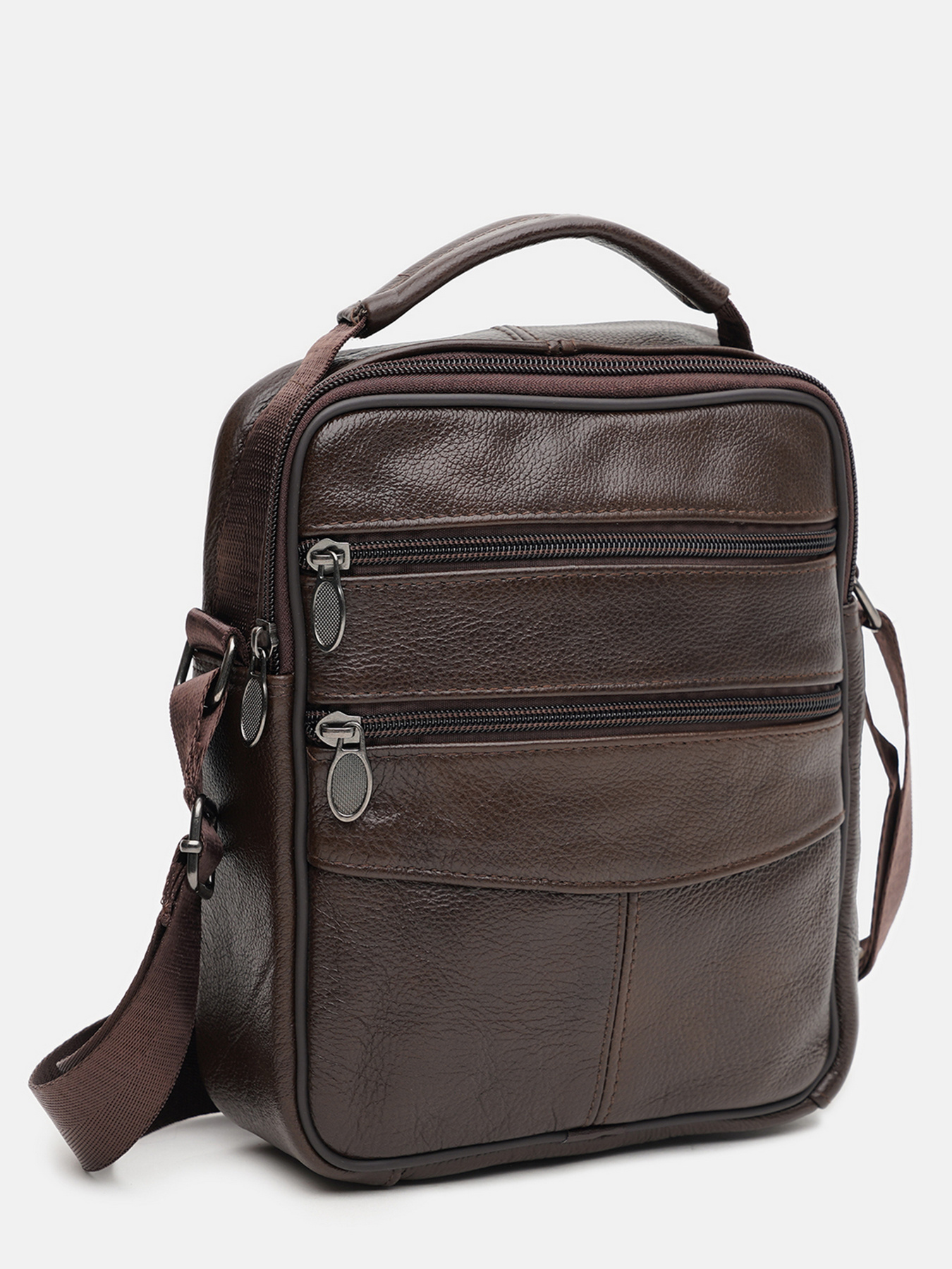 Сумки Borsa Leather модель K12314br-brown Фото