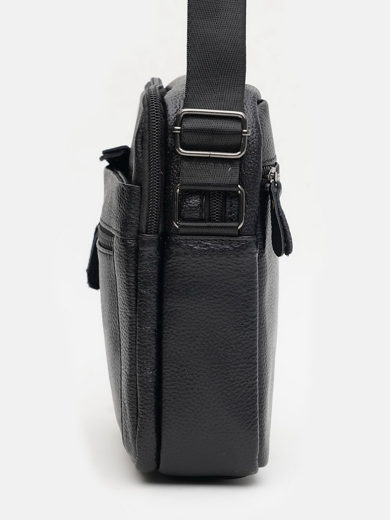 Сумки Borsa Leather модель K12333-black Фото