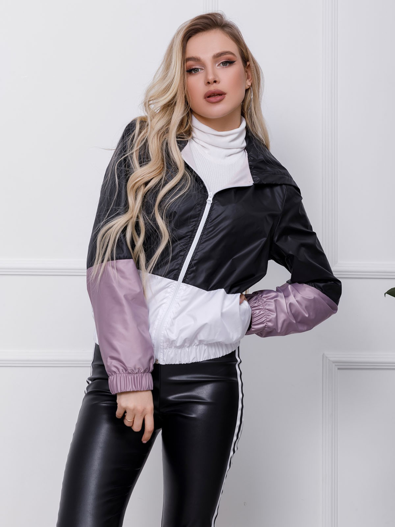 Куртки и дубленки ISSA Plus модель SA-123_blackpink Фото