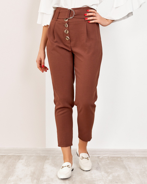 Штани ISSA Plus модель SA-178_brown Фото