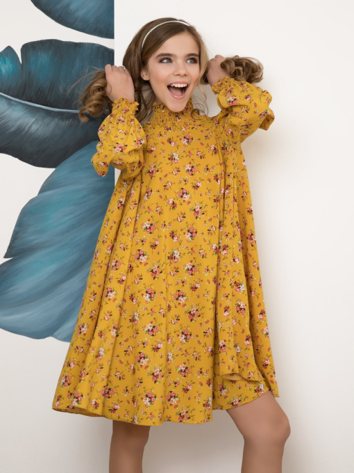Платья ISSA Plus модель CD-404_mustard Фото