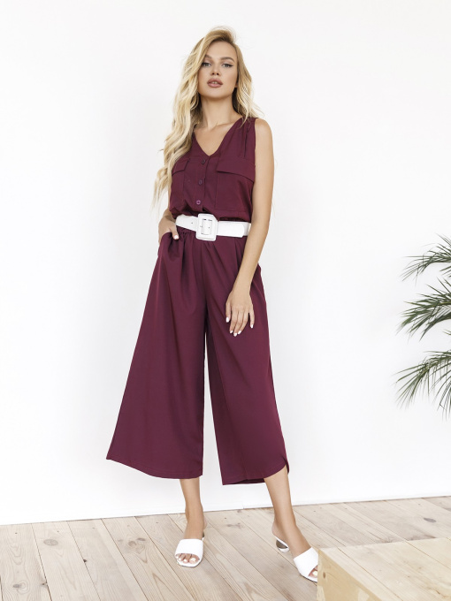 Комбинезоны ISSA Plus модель 11966_burgundy Фото