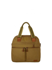 Дорожные сумки и чемоданы Exodus модель 875LeatherCanvasBrown Фото