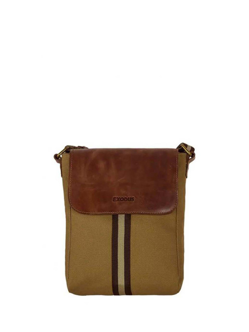 Сумки Exodus модель 898LeatherCanvasBrown Фото