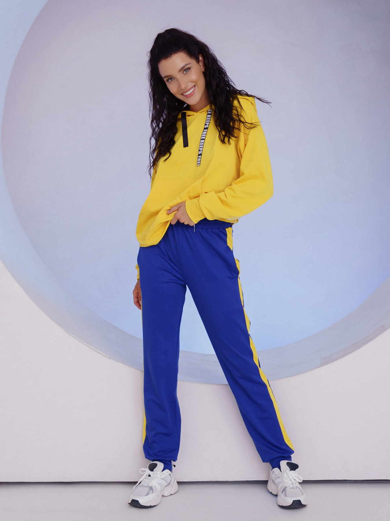 Костюмы ISSA Plus модель 12217_yellowblue Фото