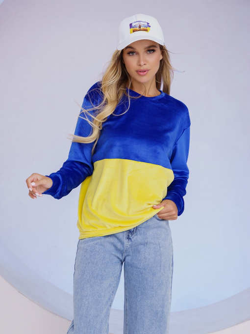 Худі та світшоти ISSA Plus модель 13488_yellowblue Фото
