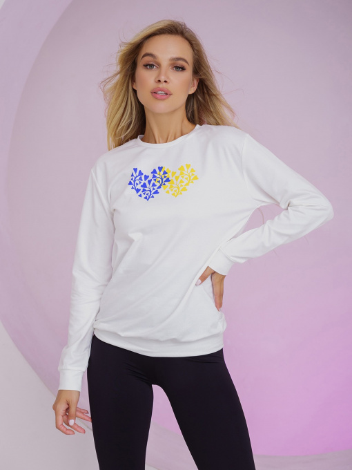 Худі та світшоти ISSA Plus модель 13498_milk Фото