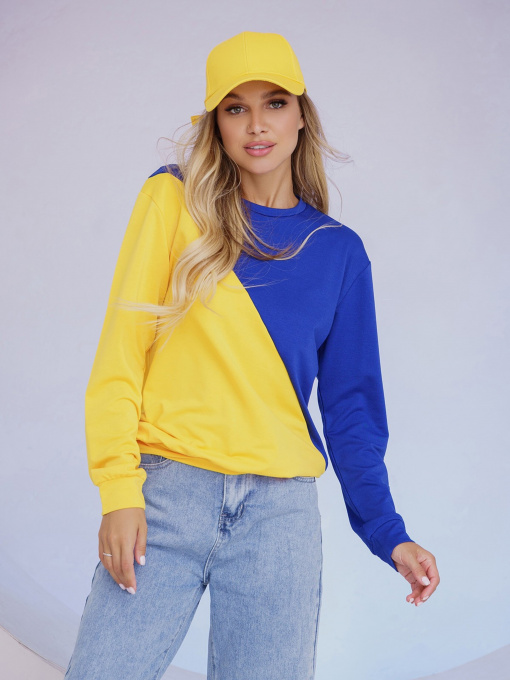 Худі та світшоти ISSA Plus модель 13499_yellowblue Фото
