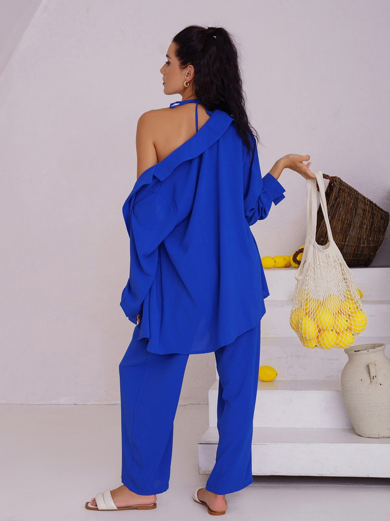 Костюмы ISSA Plus модель 13514_blue Фото