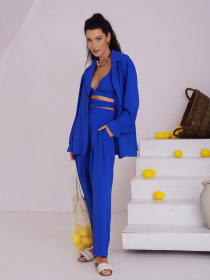 Костюмы ISSA Plus модель 13514_blue Фото
