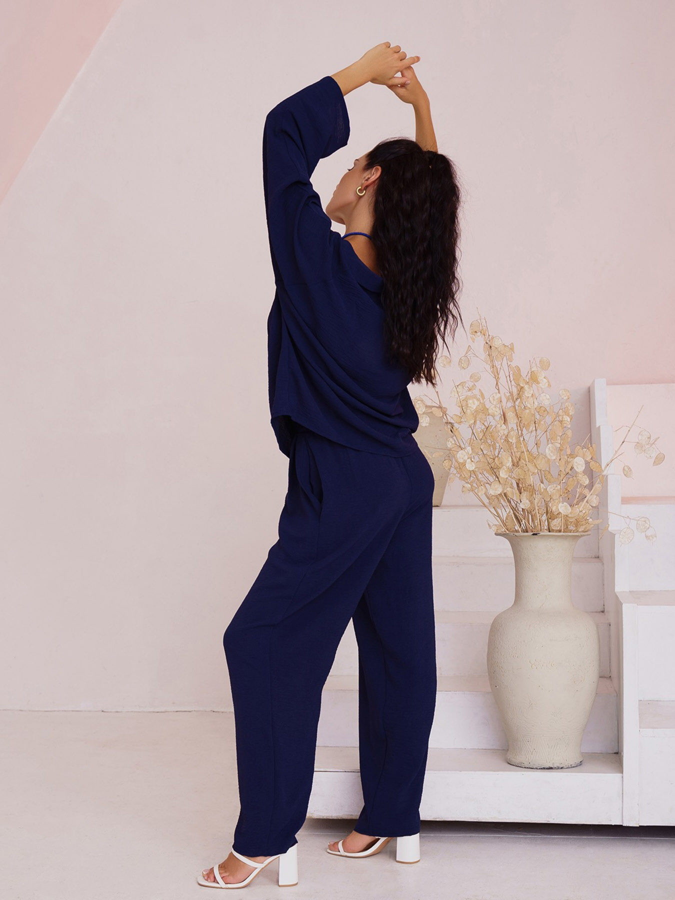Костюмы ISSA Plus модель 13519_darkblue Фото