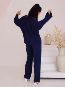 Костюмы ISSA Plus модель 13519_darkblue Фото