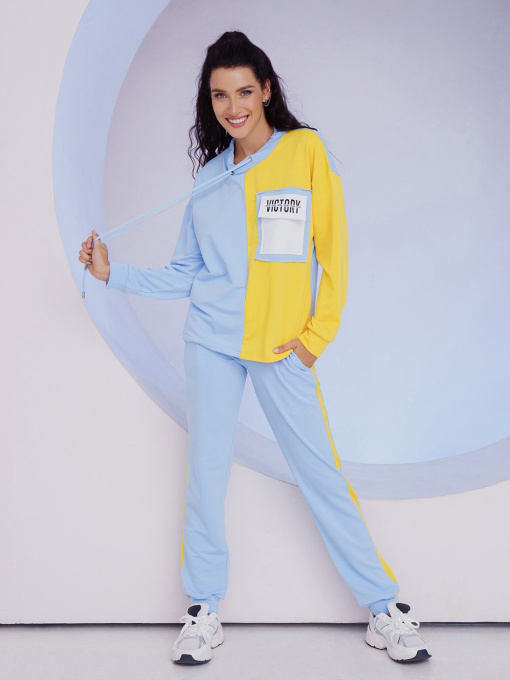 Костюмы ISSA Plus модель 13526_yellowblue Фото
