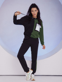 Костюмы ISSA Plus модель 13526_blackgreen Фото