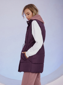 Куртки и дубленки ISSA Plus модель SA-337_violet Фото