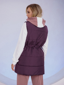 Куртки и дубленки ISSA Plus модель SA-337_violet Фото