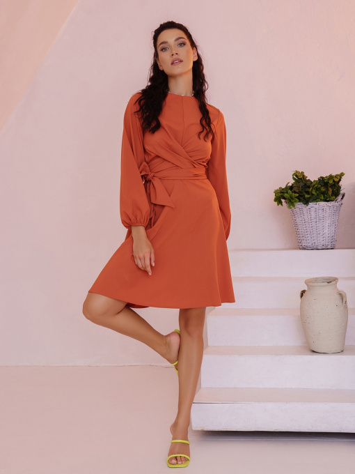 Сукні ISSA Plus модель SA-396_terracotta Фото