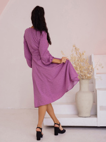 Платья ISSA Plus модель SA-397_lilac Фото