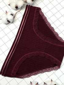Нижня білизна ISSA Plus модель BL2-519_burgundy Фото