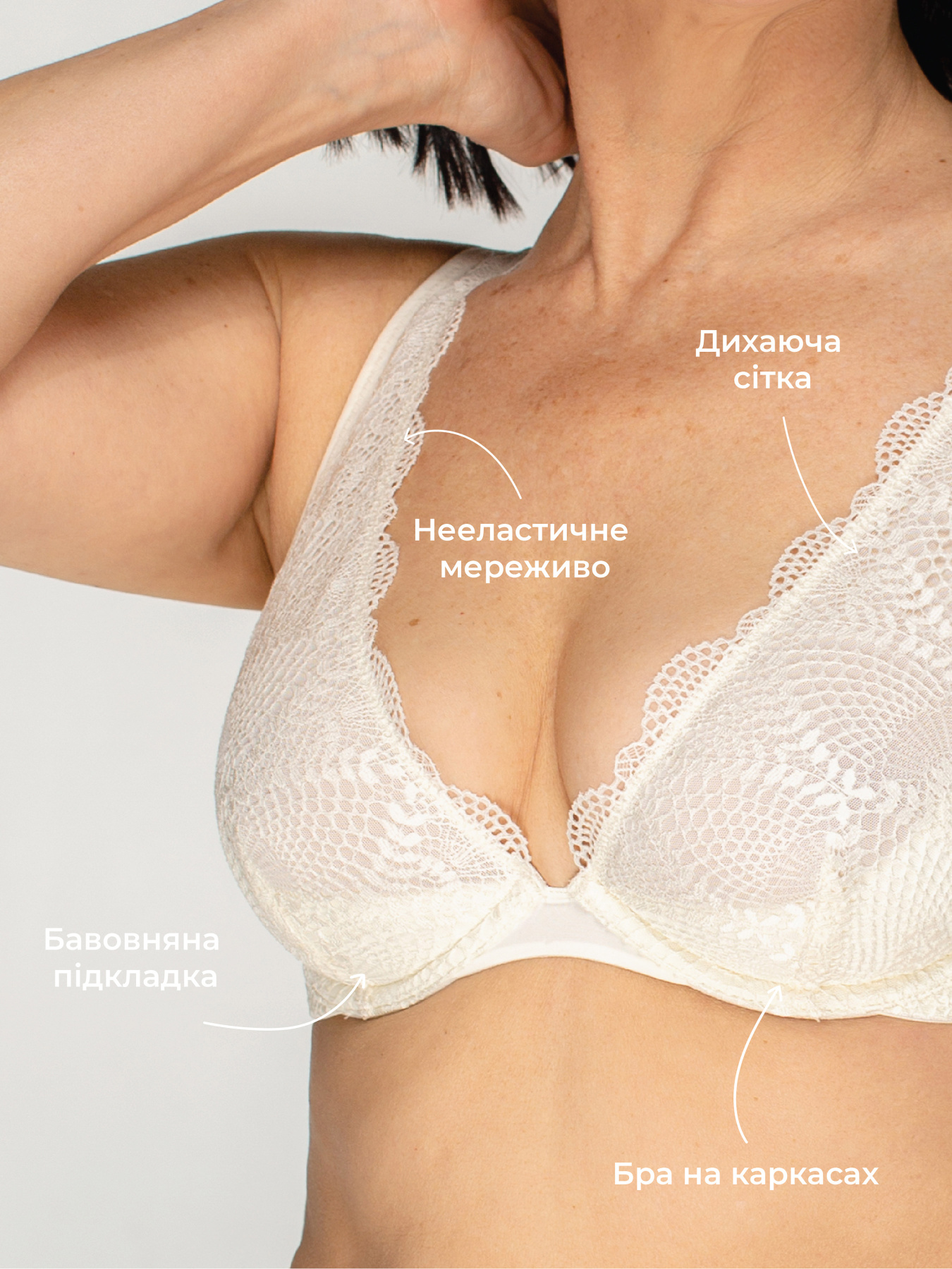 Нижня білизна Brabrabra модель SLZ24101065_ivory Фото