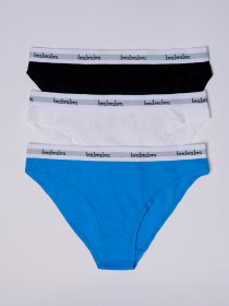 Нижнее белье Brabrabra модель SLZ24402001-3_black-white-light-blue Фото