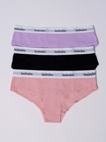 Нижнее белье Brabrabra модель SLZ24402003-3_black-purple-light-pink Фото