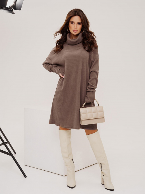 Сукні ISSA Plus модель 13530_brown Фото