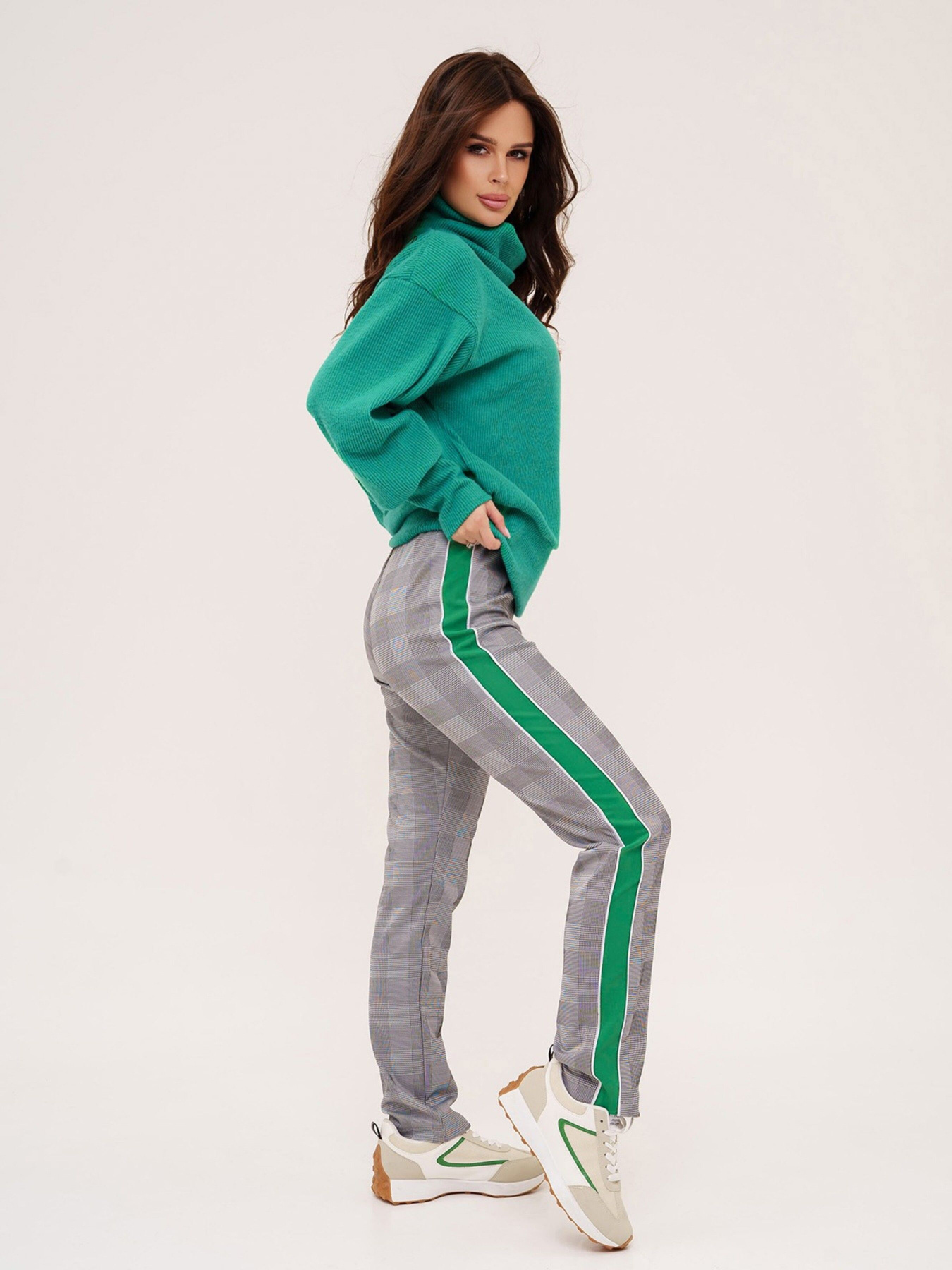 Костюмы ISSA Plus модель 13531_greengrey Костюмы ISSA Plus модель 13531_greengrey Фото