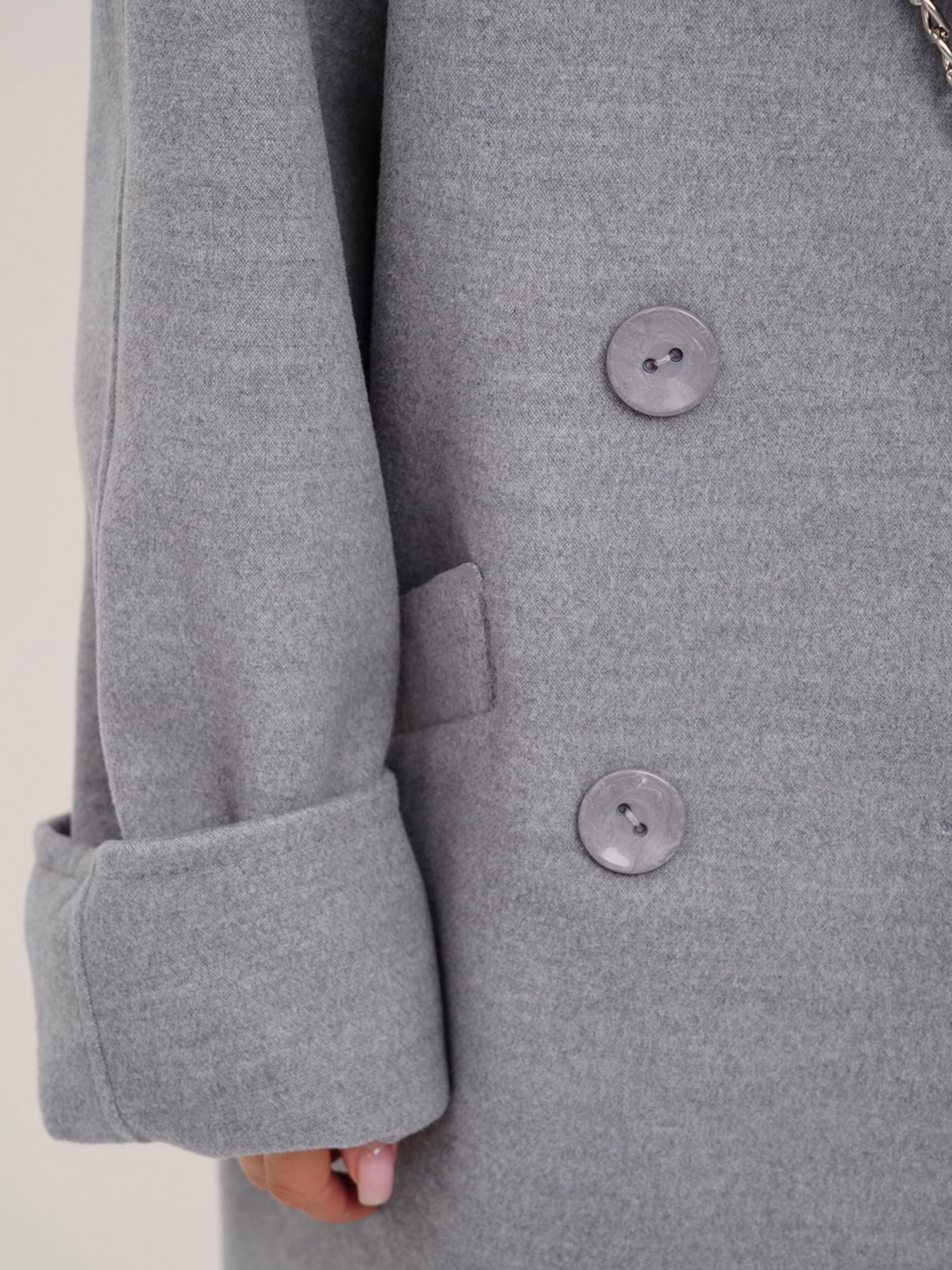 Пальта та плащі ISSA Plus модель 13549_grey Пальта та плащі ISSA Plus модель 13549_grey Фото