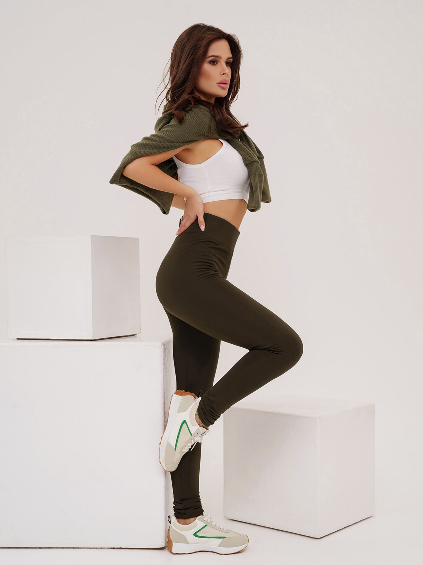 Штани ISSA Plus модель 4499_khaki Штани ISSA Plus модель 4499_khaki Фото