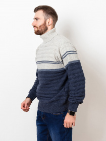 Свитры и кардиганы ISSA Plus модель GN4-53_greyblue Фото