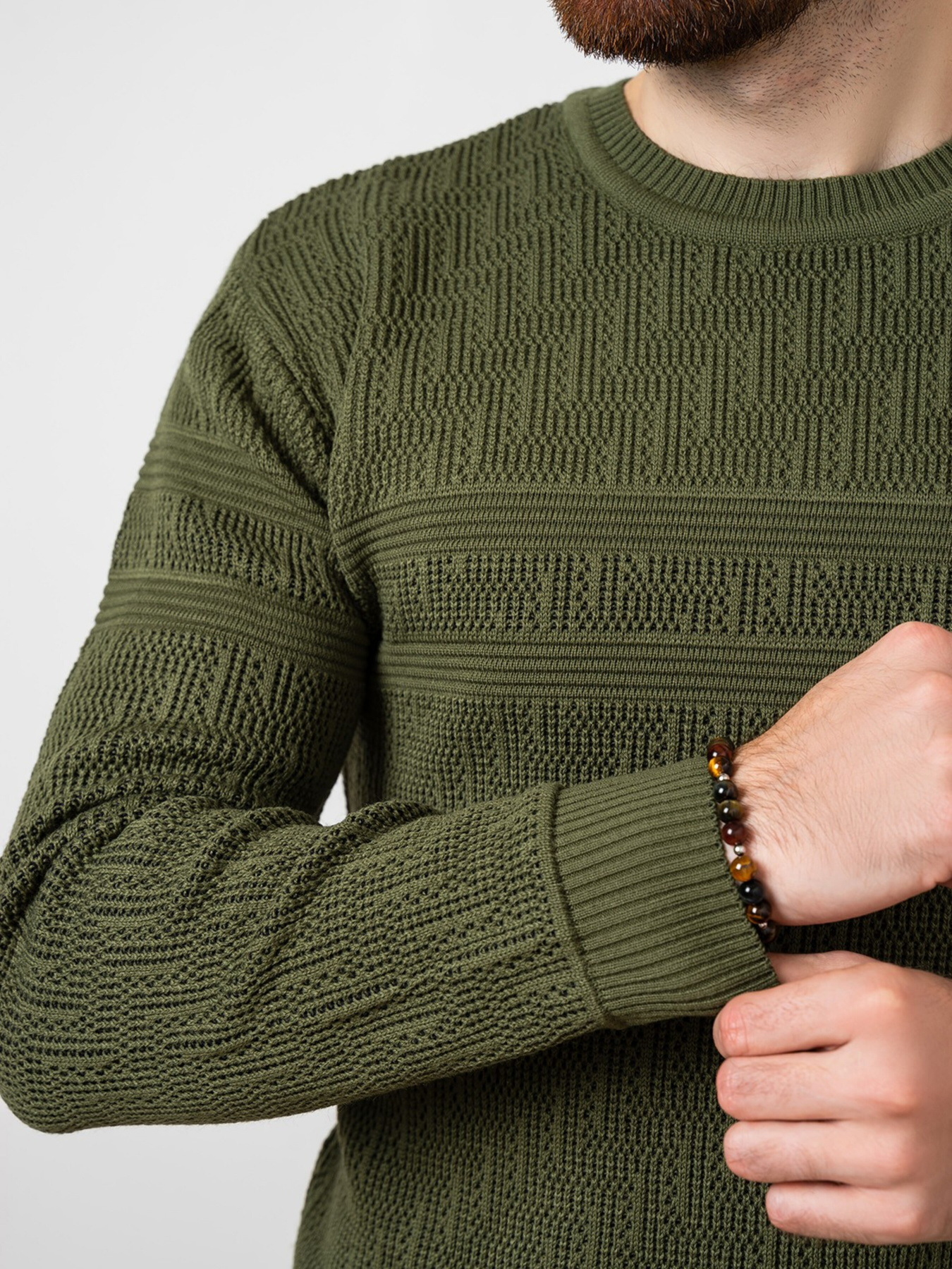 Светри та кардигани ISSA Plus модель GN4-62_khaki Фото