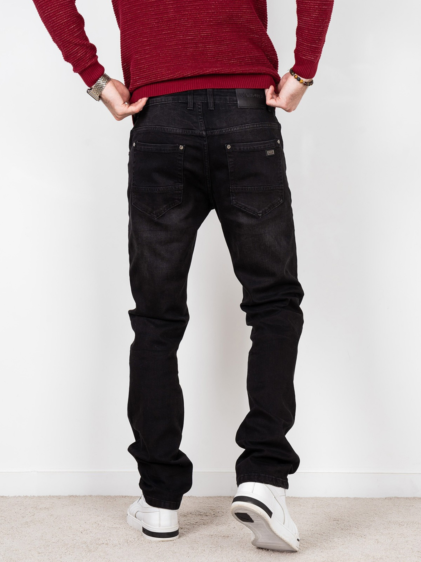 Джинси ISSA Plus модель GN4-50_black. Фото