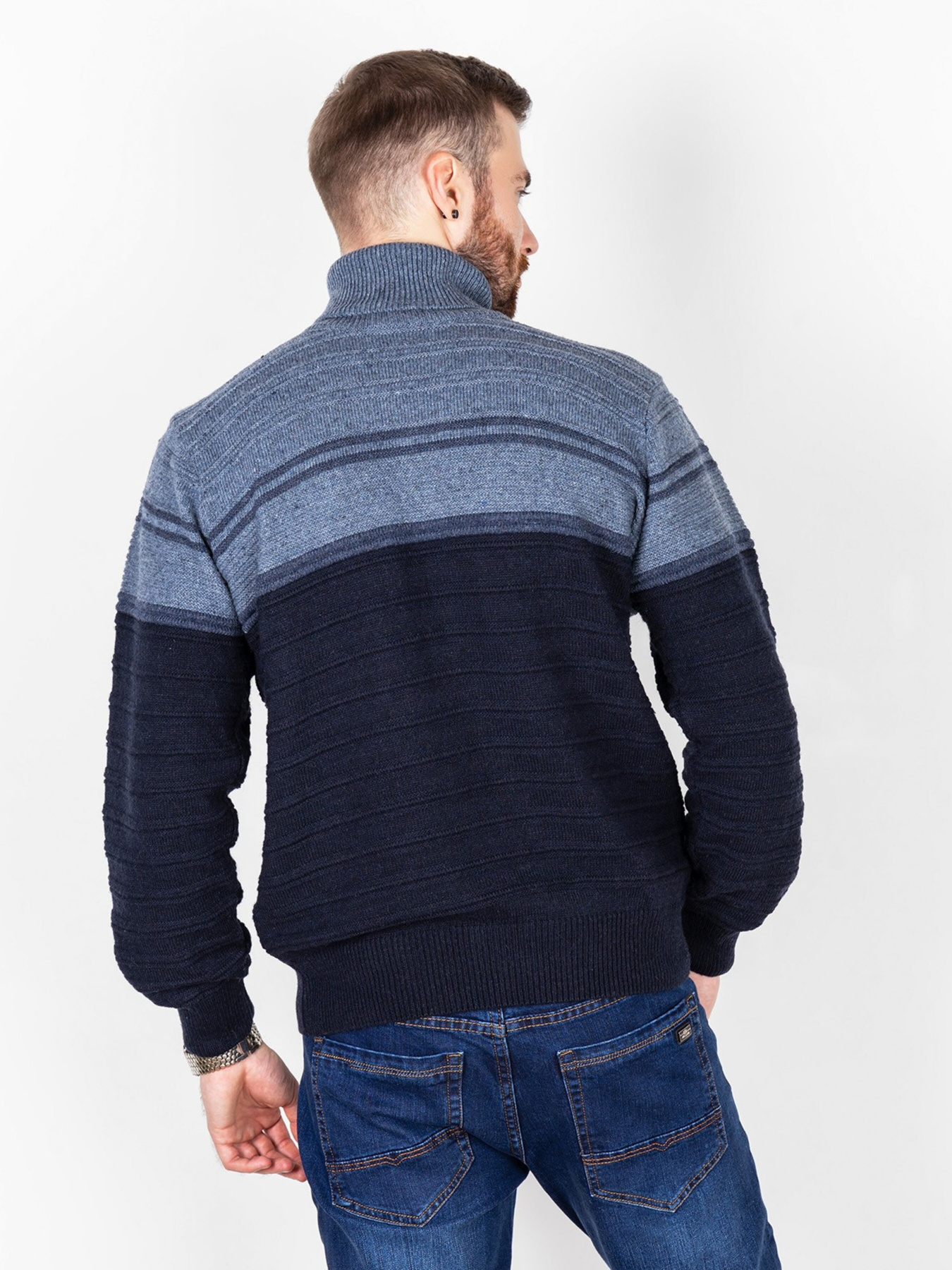 Свитры и кардиганы ISSA Plus модель GN4-53_blue. Фото