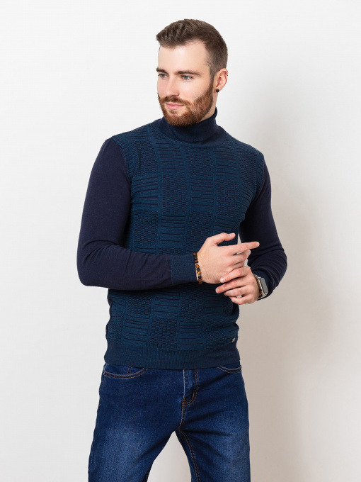Свитры и кардиганы ISSA Plus модель GN4-59_darkblue. Фото