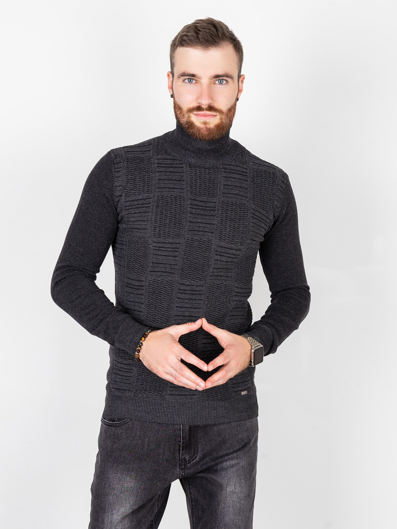 Свитры и кардиганы ISSA Plus модель GN4-59_black. Фото