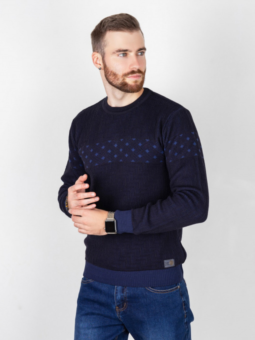 Свитры и кардиганы ISSA Plus модель GN4-65_darkblue. Фото